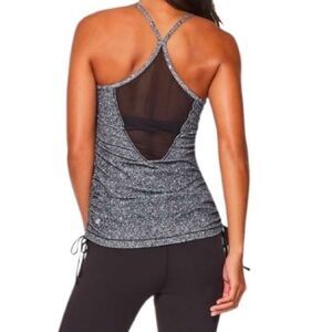 Lululemon Full Freedom Tank Luminesce Splatter White Black Size 6 Tank